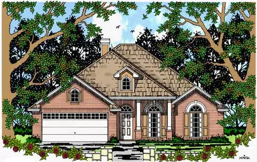 Traditional house plans 75-360 - front exterior, 1,874 sq ft, 4 bed, 2 bath house plans | Monster House Plans