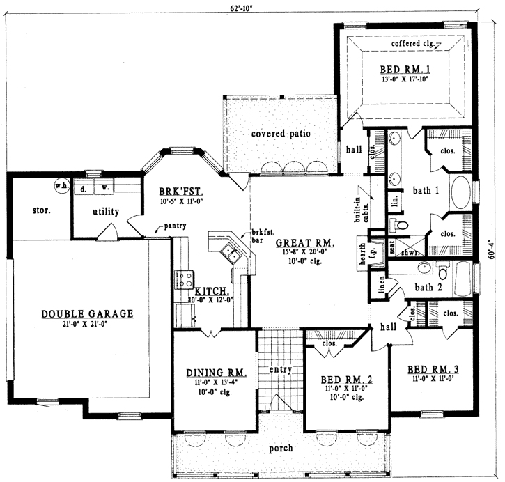 Main Floor Plan: 75-371