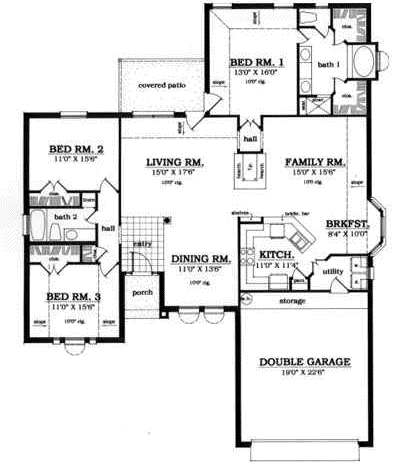 Main Floor Plan: 75-397