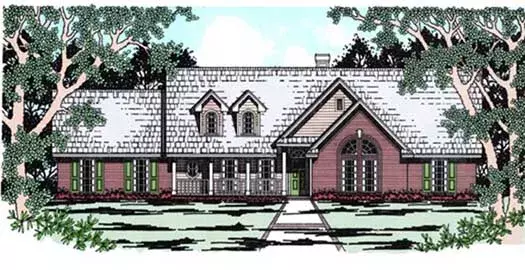Country house plans 75-419 - front exterior, 2,054 sq ft, 3 bed, 2 bath house plans | Monster House Plans