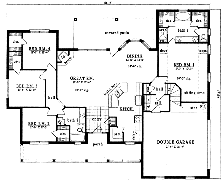 Main Floor Plan: 75-432