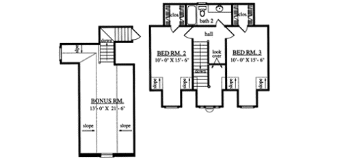 Upper/Second Floor Plan:75-441