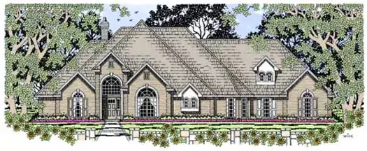 Traditional house plans 75-473 - front exterior, 2,468 sq ft, 4 bed, 2 bath house plans | Monster House Plans