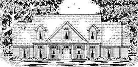Country house plans 75-486 - front exterior, 2,803 sq ft, 4 bed, 2 bath house plans | Monster House Plans
