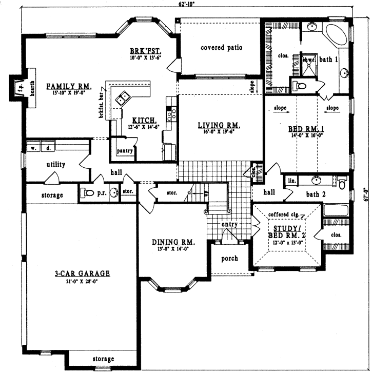 Main Floor Plan: 75-495