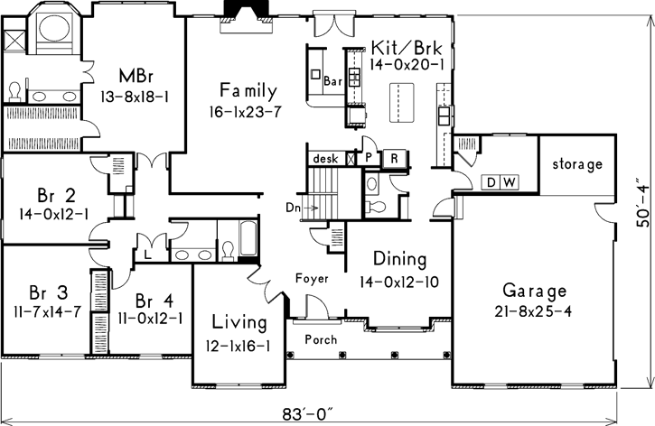 Main Floor Plan: 77-102