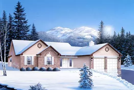 Traditional house plans 77-103 - front exterior, 1,882 sq ft, 3 bed, 2 bath house plans | Monster House Plans