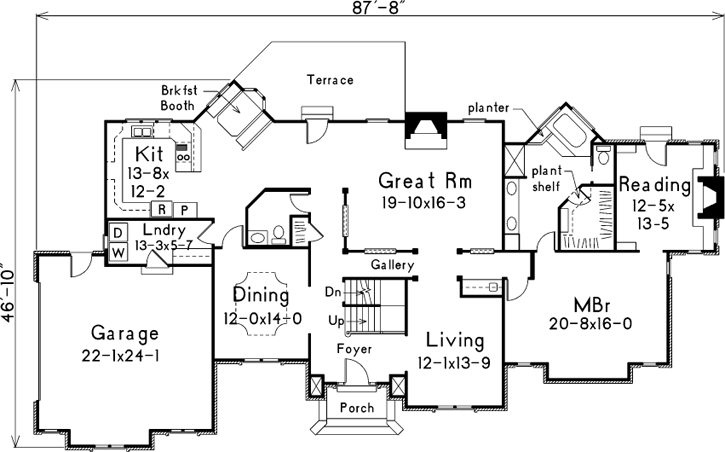 Main Floor Plan: 77-124
