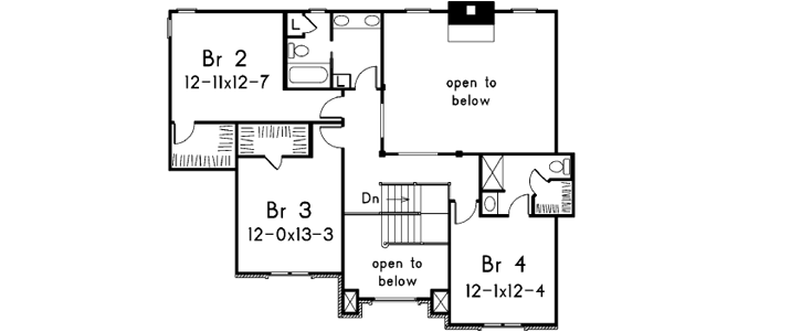 Upper/Second Floor Plan: 77-124