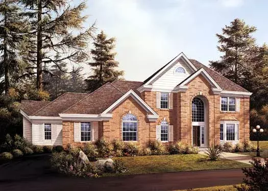 Traditional house plans 77-131 - front exterior, 2,624 sq ft, 4 bed, 2 bath house plans | Monster House Plans