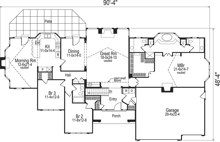 Main Floor Plan: 77-132