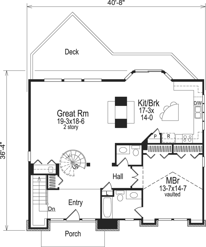 Main Floor Plan: 77-153