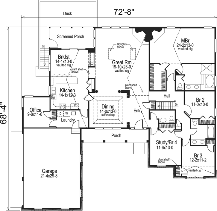 Main Floor Plan: 77-173