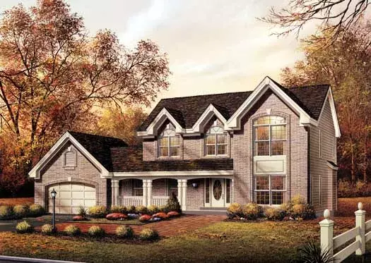 Mediterranean house plans 77-177 - front exterior, 2,521 sq ft, 4 bed, 2 bath house plans | Monster House Plans