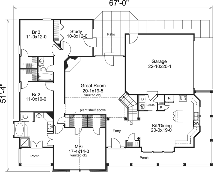 Main Floor Plan: 77-180