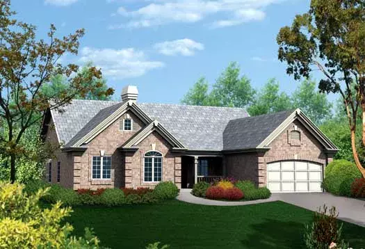 Traditional house plans 77-190 - front exterior, 3,261 sq ft, 4 bed, 3 bath house plans | Monster House Plans