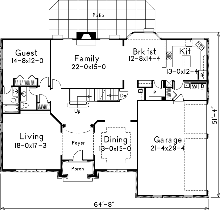 Main Floor Plan: 77-199