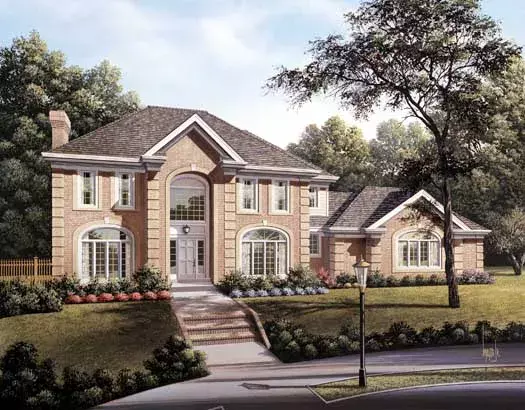 Southern house plans 77-209 - front exterior, 3,420 sq ft, 4 bed, 3 bath house plans | Monster House Plans
