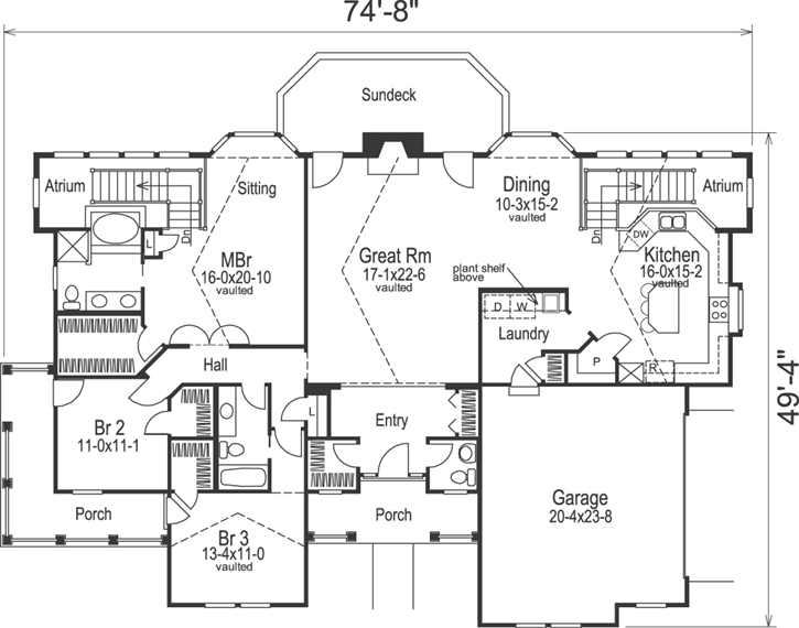 Main Floor Plan: 77-214