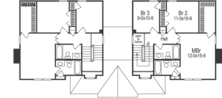 Upper/Second Floor Plan: 77-216