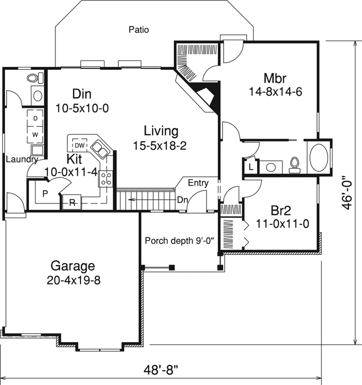 Main Floor Plan: 77-224