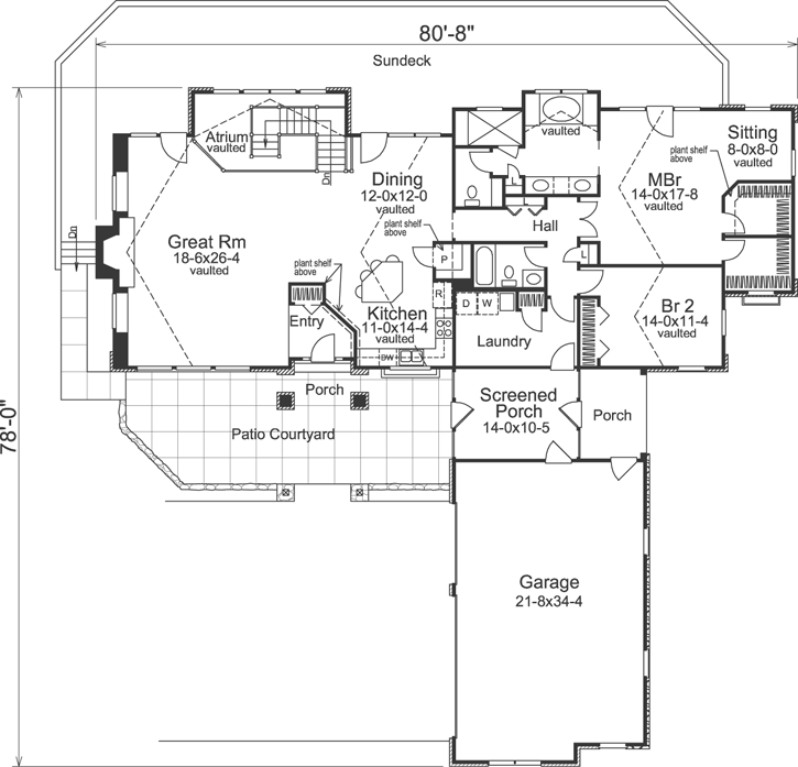 Main Floor Plan: 77-241