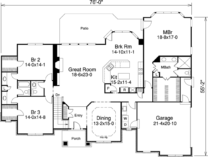Main Floor Plan: 77-242