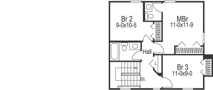 Upper/Second Floor Plan:77-248