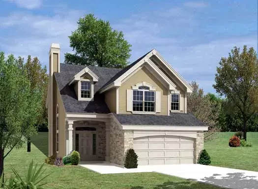 Traditional house plans 77-252 - front exterior, 2,158 sq ft, 3 bed, 2 bath house plans | Monster House Plans