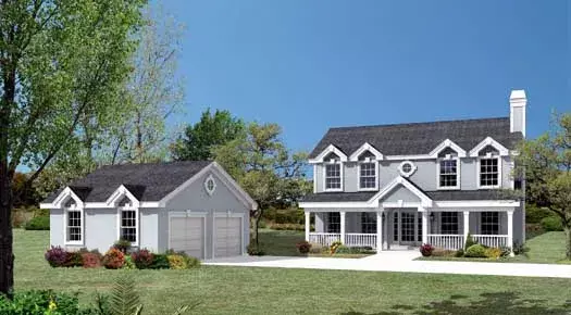 Country house plans 77-256 - front exterior, 2,050 sq ft, 3 bed, 2 bath house plans | Monster House Plans