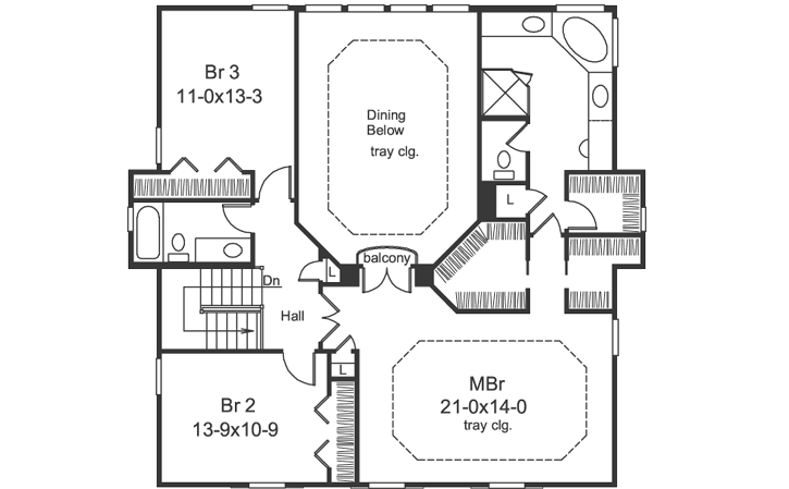 Upper/Second Floor Plan:77-266