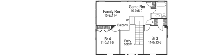 Upper/Second Floor Plan:77-272