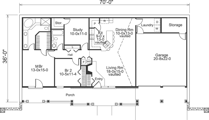 Main Floor Plan: 77-286