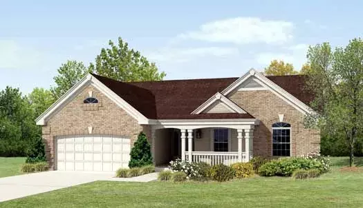Country house plans 77-288 - front exterior, 1,580 sq ft, 3 bed, 2 bath house plans | Monster House Plans