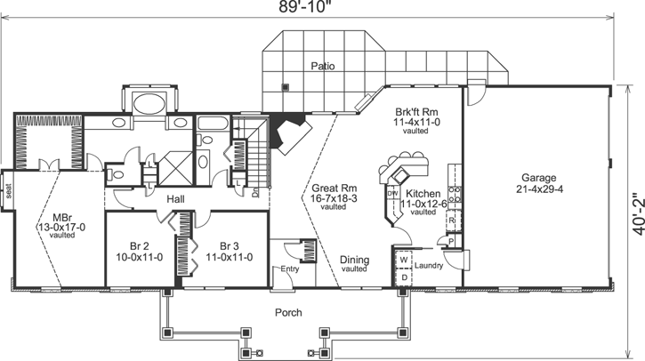 Main Floor Plan: 77-293