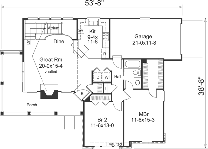 Main Floor Plan: 77-294