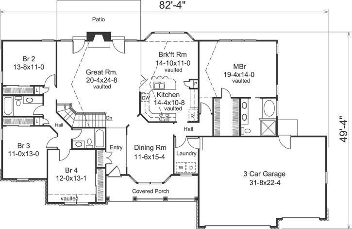 Main Floor Plan: 77-299