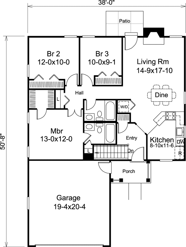 Main Floor Plan: 77-306