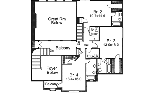 Upper/Second Floor Plan:77-327