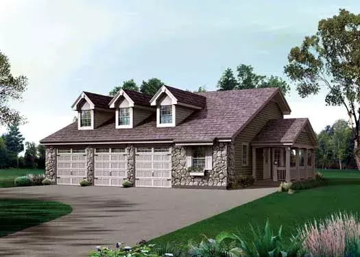 Colonial house plans 77-330 - front exterior, 2,882 sq ft, 3 bed, 3 bath house plans | Monster House Plans
