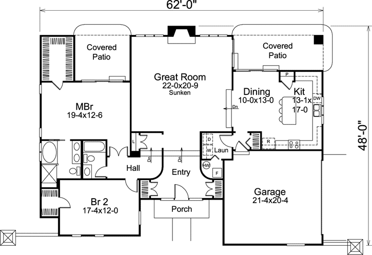 Main Floor Plan: 77-344