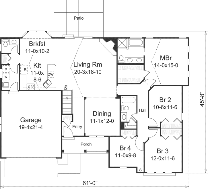 Main Floor Plan: 77-364
