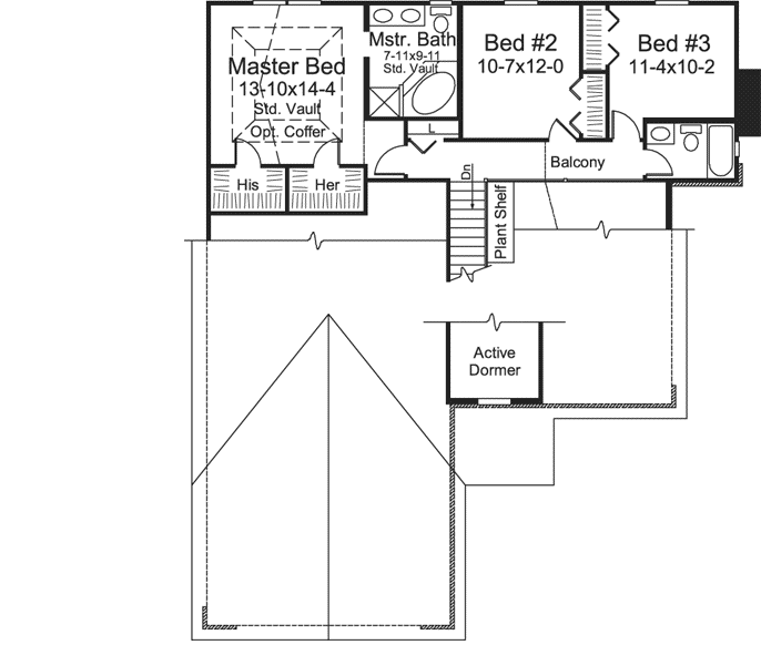 Upper/Second Floor Plan:77-377