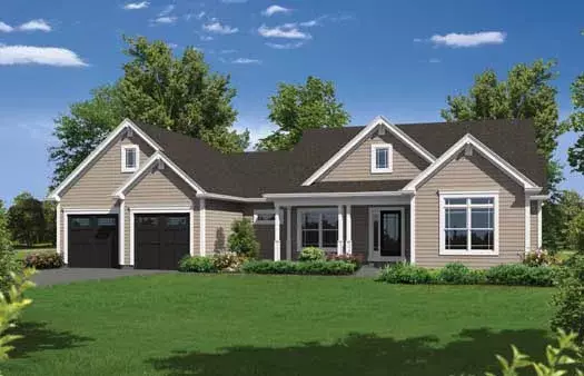 Traditional house plans 77-396 - front exterior, 2,037 sq ft, 3 bed, 2 bath house plans | Monster House Plans