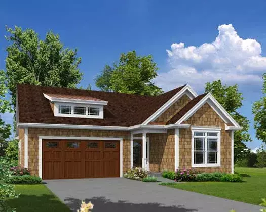 Bungalow house plans 77-399 - front exterior, 1,762 sq ft, 3 bed, 2 bath house plans | Monster House Plans