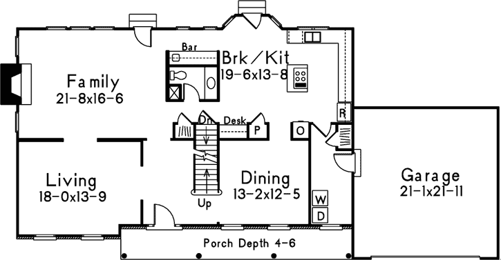 Main Floor Plan: 77-448