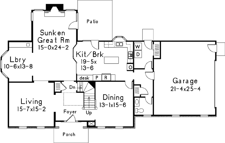 Main Floor Plan: 77-451