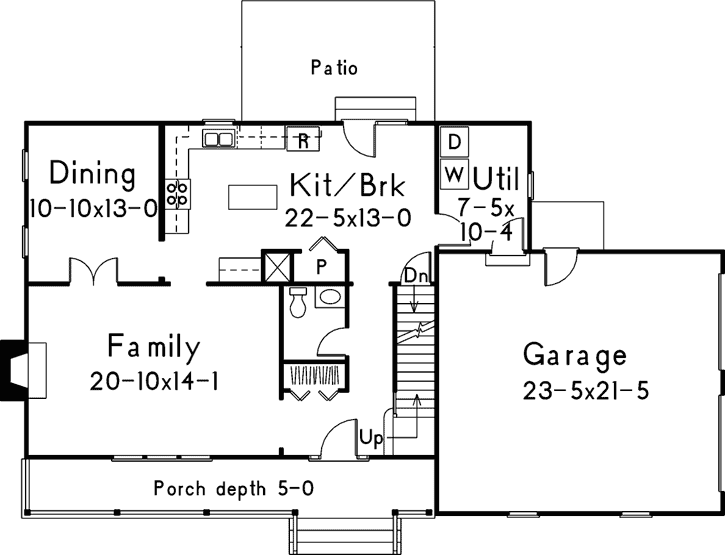 Main Floor Plan: 77-461