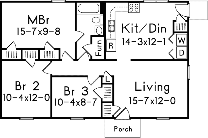 Main Floor Plan: 77-500