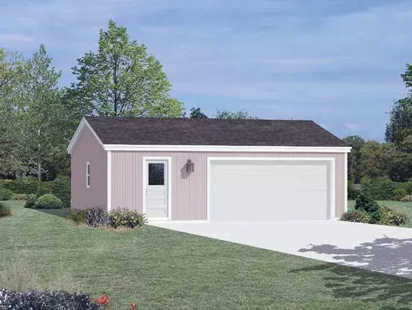 Traditional house plans 77-513 - front exterior, 660 sq ft, 0 bed, 0 bath house plans | Monster House Plans